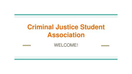 Criminal Justice Student Association