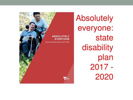 Absolutely everyone: state disability plan