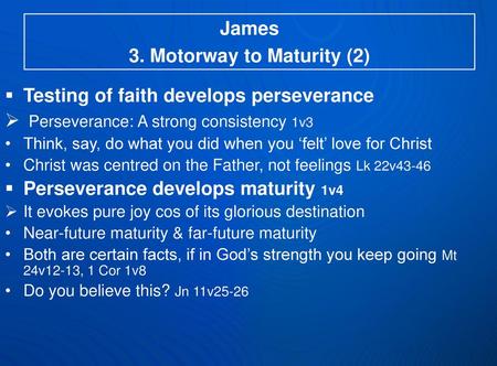 3. Motorway to Maturity (2)