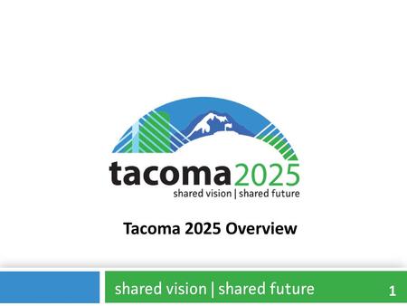 Tacoma 2025 Overview.