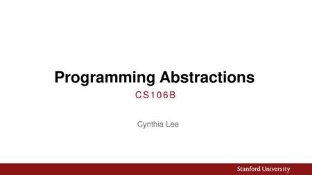 Programming Abstractions