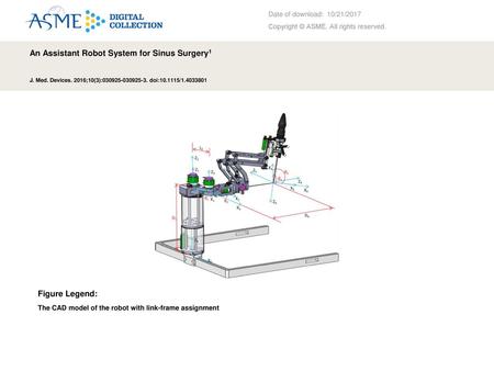 An Assistant Robot System for Sinus Surgery1