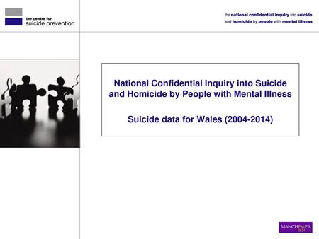 Suicide data for Wales ( )