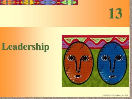 13 Leadership.