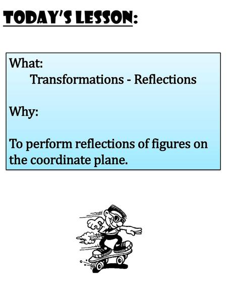 Transformations - Reflections