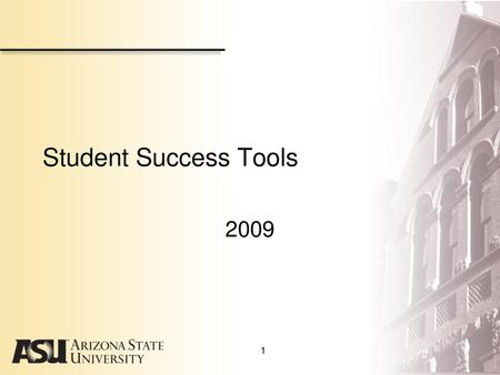 Student Success Tools 2009 \.