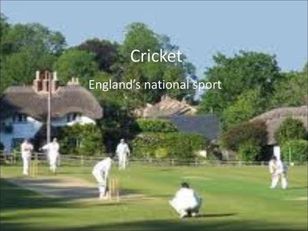 England’s national sport