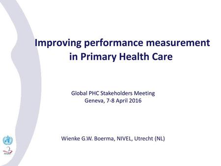 Improving performance measurement in Primary Health Care