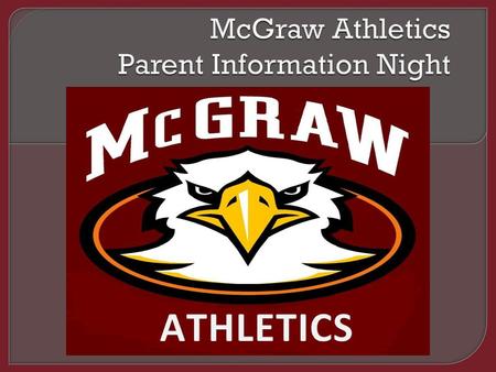 McGraw Athletics Parent Information Night