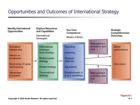 Opportunities and Outcomes of International Strategy