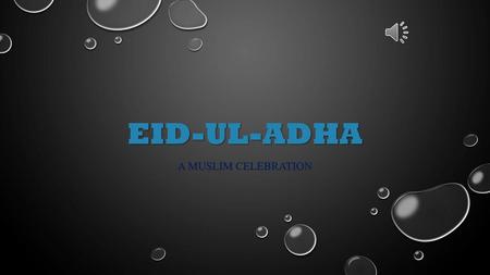 EID-UL-ADHA A Muslim celebration.