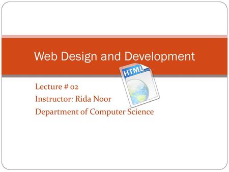 Web Design and Development