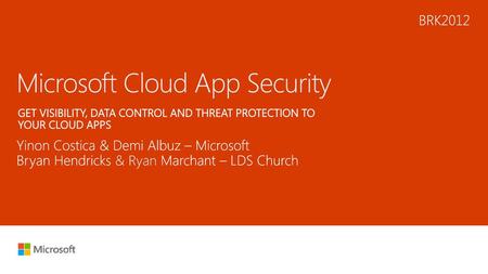 Microsoft Cloud App Security