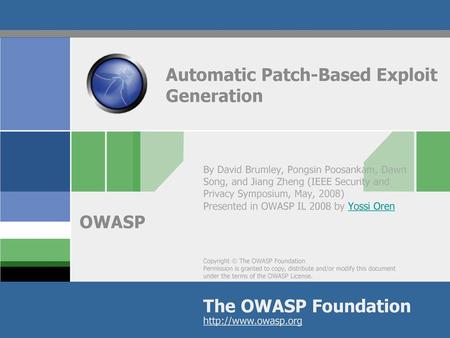 Automatic Patch-Based Exploit Generation