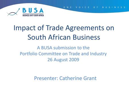 Impact of Trade Agreements on South African Business