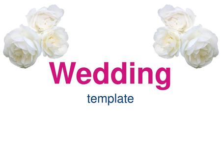 Wedding template.