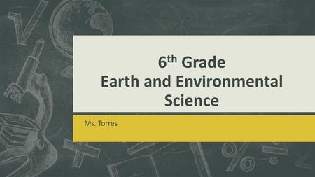 6th Grade Earth and Environmental Science