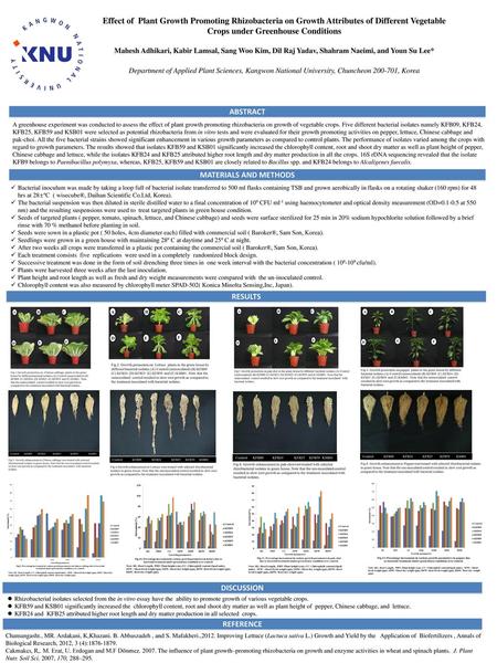 Effect of Plant Growth Promoting Rhizobacteria on Growth Attributes of Different Vegetable Crops under Greenhouse Conditions Mahesh Adhikari, Kabir Lamsal,