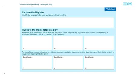 Capture the Big Idea Illustrate the major forces at play Worksheet