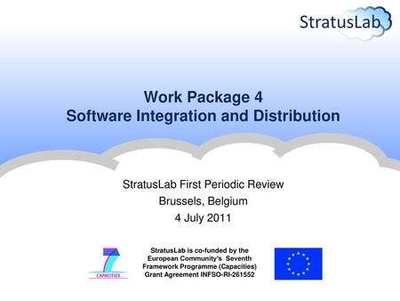 Work Package 4 Software Integration and Distribution