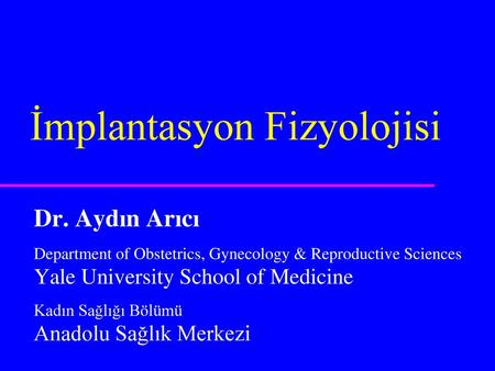 İmplantasyon Fizyolojisi