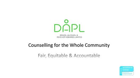 Counselling for the Whole Community