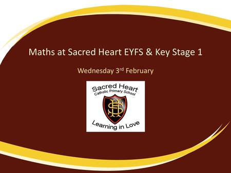 Maths at Sacred Heart EYFS & Key Stage 1