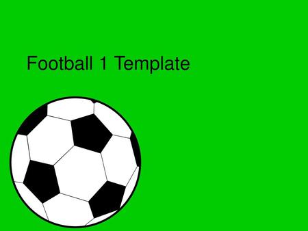 Football 1 Template.