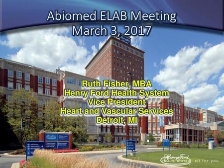 Abiomed ELAB Meeting March 3, 2017