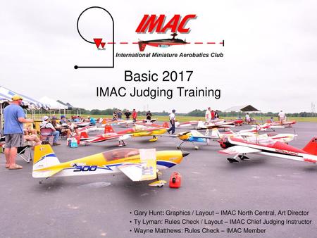 Basic 2017 IMAC Judging Training