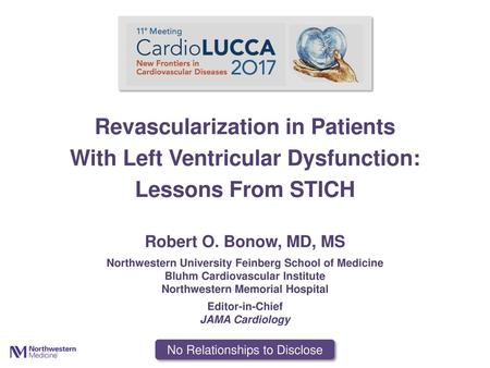 Revascularization in Patients With Left Ventricular Dysfunction: