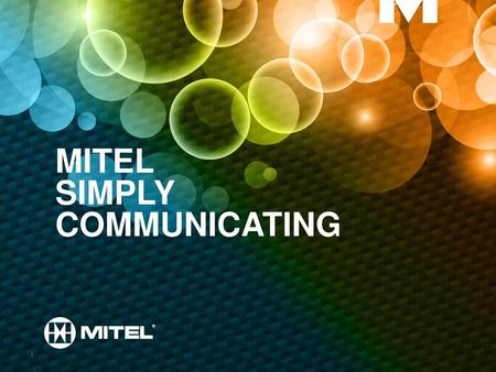 MITEL SIMPLY COMMUNICATING