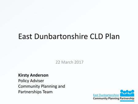 East Dunbartonshire CLD Plan