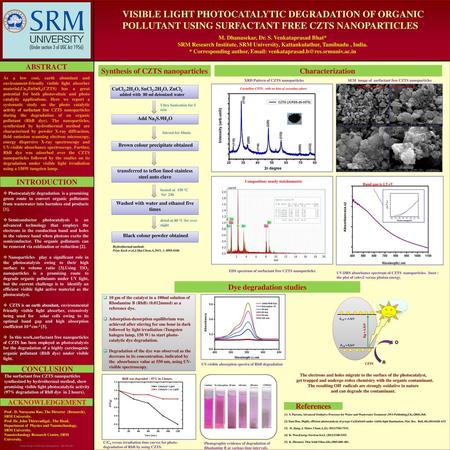M. Dhanasekar, Dr. S. Venkataprasad Bhat*