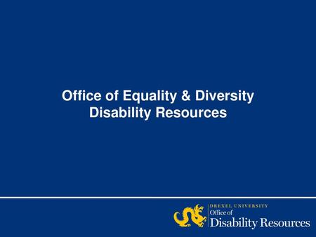 Office of Equality & Diversity