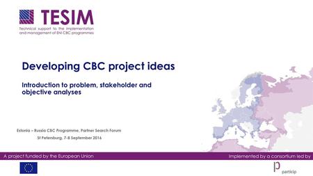 Developing CBC project ideas