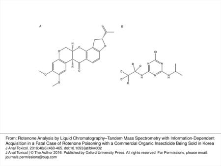 Figure 1. Chemical structure of rotenone (CAS No: , mw: 394