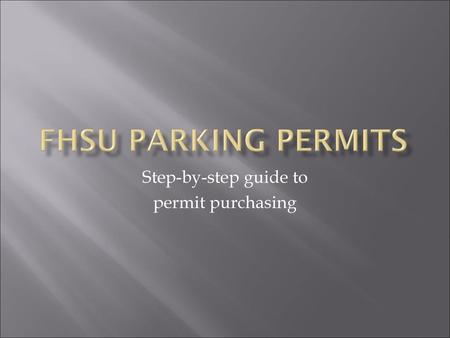 Step-by-step guide to permit purchasing