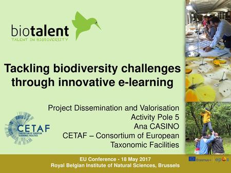 Tackling biodiversity challenges through innovative e-learning