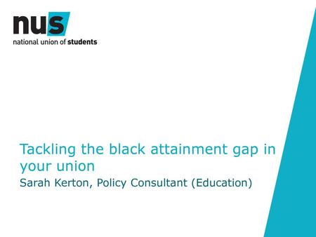 Tackling the black attainment gap in your union