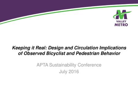 APTA Sustainability Conference July 2016