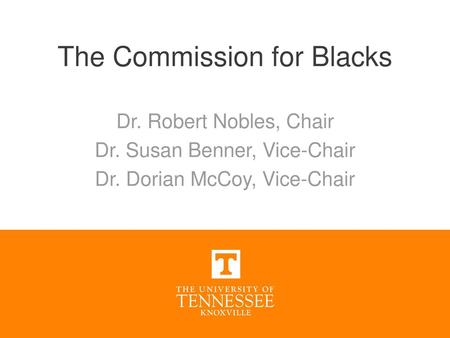 The Commission for Blacks