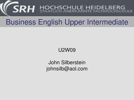 Business English Upper Intermediate