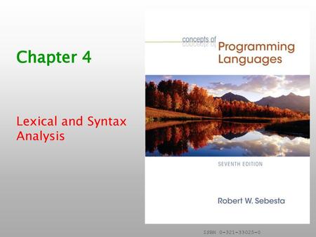 Lexical and Syntax Analysis