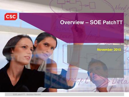 Overview – SOE PatchTT November 2015.