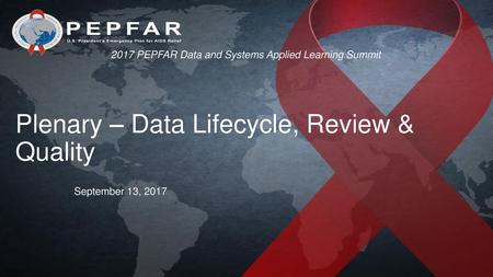 Plenary – Data Lifecycle, Review & Quality