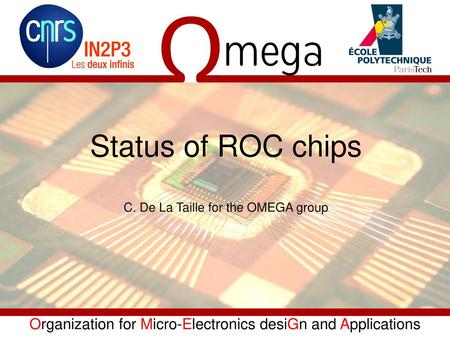 Status of ROC chips C. De La Taille for the OMEGA group