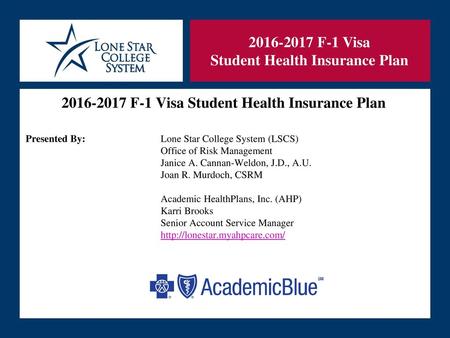 Student Health Insurance Plan