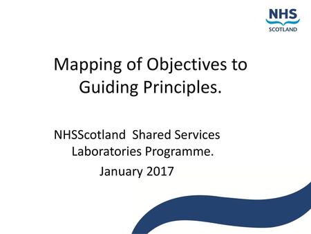 Mapping of Objectives to Guiding Principles.