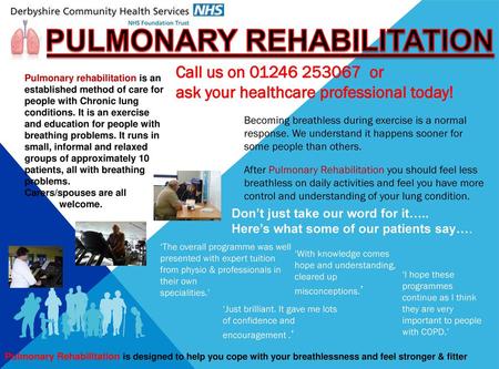 PULMONARY REHABILITATION